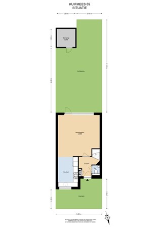 Floorplan - Kuifmees 69, 1423 NN Uithoorn